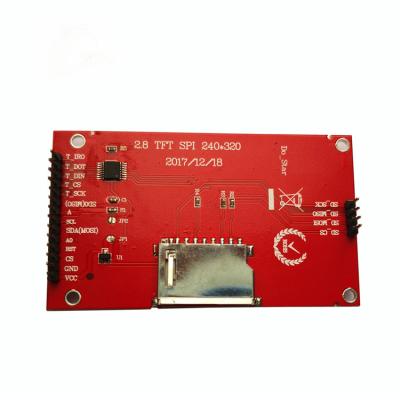 China Customized 2.8 inch lcd module 240*320 resolution tft lcd SPI 18 pins with power board to drive recorder 2.8 inch for sale