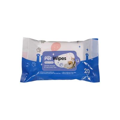 China Customized Pet Manufacturer Sale Simple Design Cleaning Pet Wipes Disposable Pet Wipes for sale