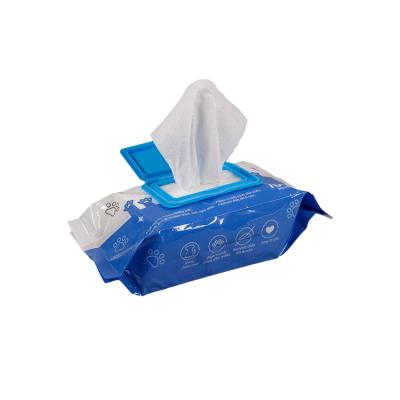 China Deep-cleaning maker latest custom pet wipes blue soft pet wipes for sale