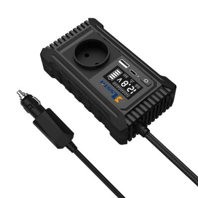 China SZSSTH Inversor EU USA Universal Socket GaN PD Fast Charger Car Power Inverter 12V 220V 2 AC Outlets USB 150W Car Inverter for sale