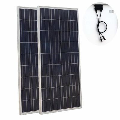 China Personalizar el voltaje DC24V 48V Panel solar poli 200W 300 400 Watt Panel solar en venta