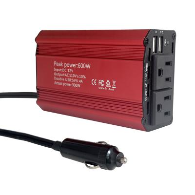 Китай Universal Socket DC 12V 24V To AC 220V Modified Sine Wave Mini Power Inverter 300W 300Watts Converter Adapter Portable Car Inverter With Charger продается