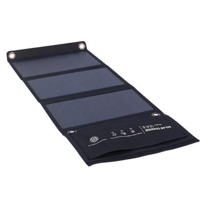 China Portable 21W Foldable Solar Panel Charger For Mobile Phones DC USB Output 670*270*20mm for sale