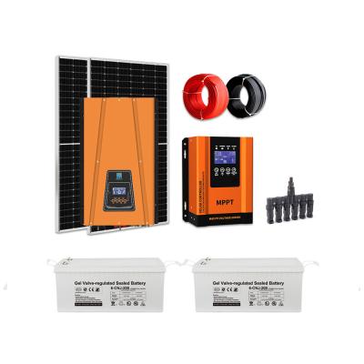 China Off Grid Full Set 10kw Solar System Kit With Battery Storage CE Rhos Fcc Certificate for sale