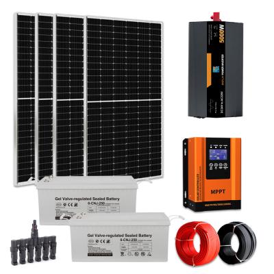 China 5KW All-in-One zonne-energiesysteem compleet off-grid zonne-energie-kits voor huizen Te koop