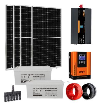 China 50Hz/60Hz 3000W Home Off Grid Solar Panel System 3kw Inverter Solar Power System for sale