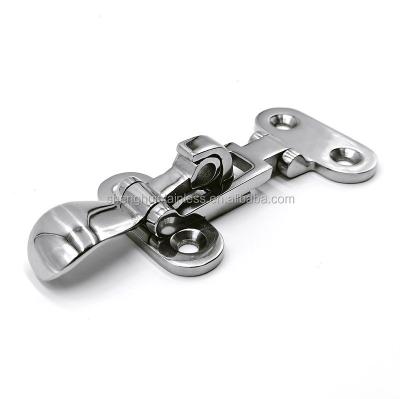 China Marine Hardware 316 Stainless Steel Boat Deck Locker Latch Hatch Latch Fastener Anti-Vibration Flange for sale