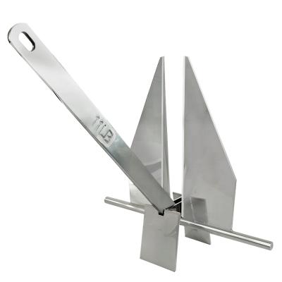 China Marine Hardware Mirror Finished Stainless Steel 316 Marine Boat Anchor Fluke Danforth Anchor for sale