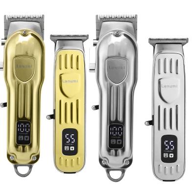 China LM2023 Best Quality Cordless Professional Car Clipper Gold Sliver Set Mens Hair Trimmer For Men for sale