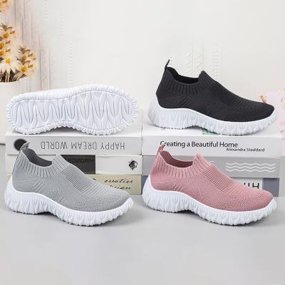 China New Light Spring Autumn Custom Ladies Casual Shoes Slip On Flat Sneakers Sports Shoes Woman for sale