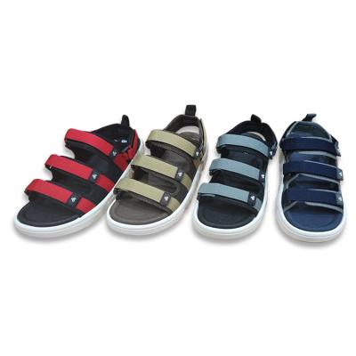 China Comfortable Multiple Color Hook Loop Tape Top Flat Sandal Men's Sandals Wholesale for sale