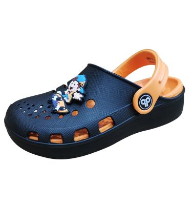 China Wholesale Cartoon Character Decoration Comfortable Eva Clogs Platform Waterproof Kids Garden Shoe for sale