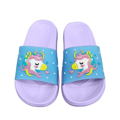 China 2021 Comfortable Goods Flip Flops Unicorn Womens House Comfortable Fashionable Slippers, Kids Slippers Summer for sale