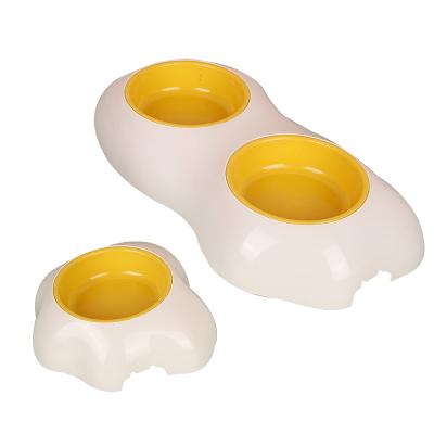 China High Quality Viable Yellow Single Bowl Single Bowl Pet Food Water Water Bowl Viable Eggs in Current Wholesale Price Cat Dog Feeder for sale