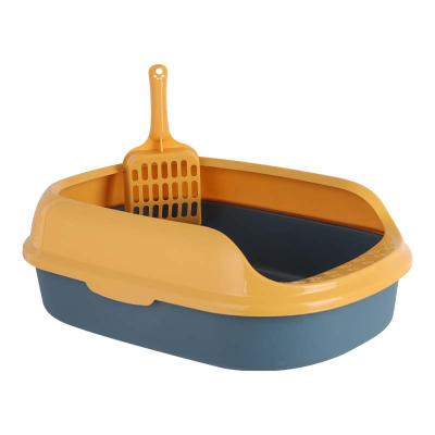 China Resin 40*29*13.5cm wholesale viable pp cleaner Cat Litter Box Toilet Scoop for shoveling Cat Litter Box Semi-closed free for sale