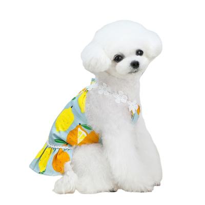 China 2021 Pet Dress Summer Dog Viable Dress In Running Wholesale Cute Puppy Vest Small Dog Pet Clothes Shirt Dress for sale