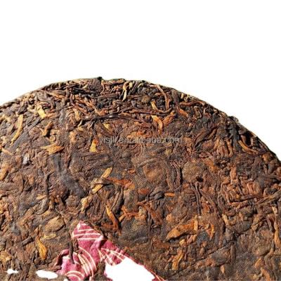 China Compressed tea yunnan shu puer tea cake 357 healthy herbal ripe pu'er tea supplier for sale