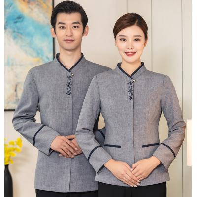 China Factory Wholesale Hotel Cleaner Latest Design OEM Uniform High Quality Trending Unisex Cleaning Service With for sale