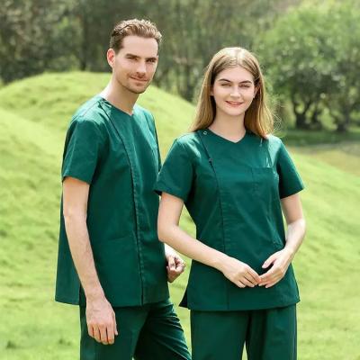 China Hospital Teal Scrubs Pants Uniforms Sets Wholesale Custom Medical Fitted Jogger Hospital Uniforms Female Nursing Scrub Sets for sale