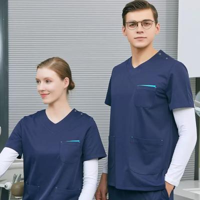 China New Fashion Hospital Medical Uniforms Mens Nursing Scrub Joggers Scrub Sets Uniforms Male And Female Scrub Sets for sale