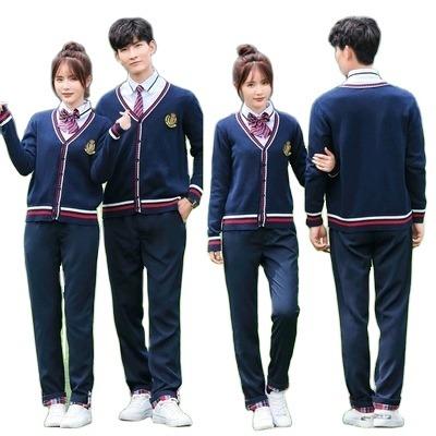 China 2023 School Design New Individualized Trend School Uniform Suit For Junior High School Students for sale