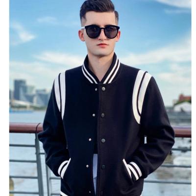 China Breathable Custom Loose Casual Jersey Jacket Baseball Logo Baseball Varsity Green Blue Jacket For Men's Jackets for sale