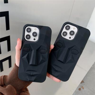 China New Waterproof 3D Masked Man Phone Case For Apple phone13 12 11 pro max for iphone6 ​​7 plus 8 xs xr Korea TV squid pattern Silicon Phone cover for sale