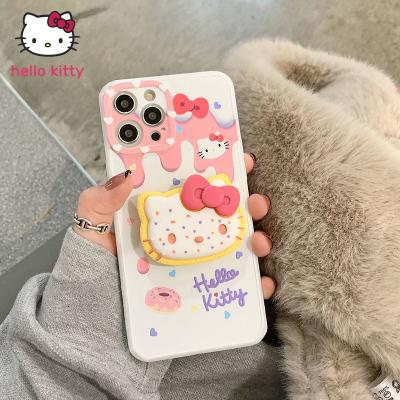 China Waterproof Hello Kitty Phone Case For Iphone 13 12 11 pro XS max X XR 7 8 plus fashionable women aesthetic Sanrio stand protector cover case for sale