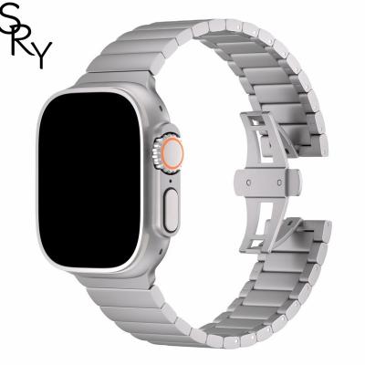 China Easy Installation Luxury Titanium Watch Strap Band fits for Apple Ultra Watch Band 49mm iWatch 8 7 6 5 4 3 2 1 38/40/41 42/44/45/49 mm for sale