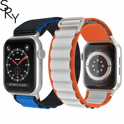 China Water Resistant Alpine Watch Band for apple watch band 49mm 44mm 40mm 45mm 41mm 42mm 38mm Nylon strap for iWatch Series Ultra 8 7 6 5 4 SE for sale