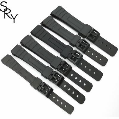 China PU 12 14 16 18 20 22mm cheap good price sport pu rubber wrist watch band watch strap for sale