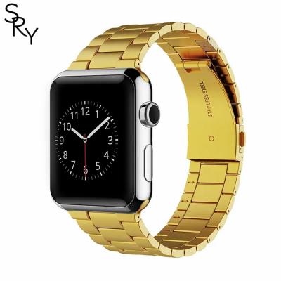 China Stainless steel SRY Lxuury Hot Sell Online Classic Metal Smart Watch Bands Strap 38 40 41 42 44 45 49 mm for Apple 8 7 6 5 4 3 SE for sale