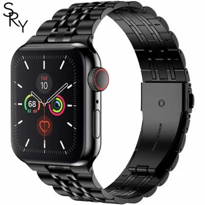 China 304 Stainless steel SRY Design Stainless Steel Watch Band for Apple iWatch Series 8 7 6 5 4 SE 3 2 1 Strap 38 40 41 42 44 45 mm for sale