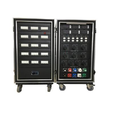 China Electric Power System 400 Amp Pro Current Distribution Box 20U Vibration Damper Electric Audio Stand Power Case for sale