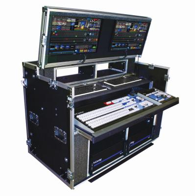 China Double alunimum double rack flight case work box table road case for sale