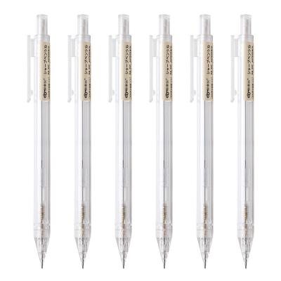 China School pencil Dongmi DM-707 automatic automatic pencil without printing style simple fresh small transparent pencil for sale