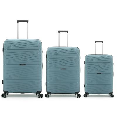 China Durable Newspaper / Business OEM PP Trolley Luggage ECO Luggage Set Durable GULI Material for sale