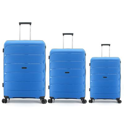 China Durable Newspaper / Business OEM PP Trolley Luggage ECO Luggage Set Durable GULI Material for sale