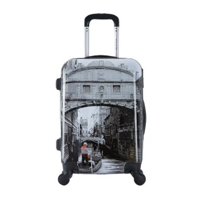 China Trolley Luggage PC Printing Luggage Suitcase/Spinner Rolls Luggage/Polycarbonate Construction Trolley Suitcase for sale