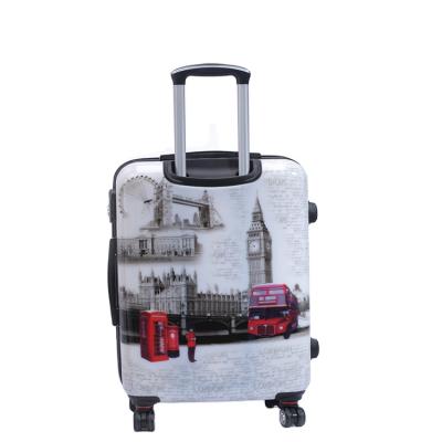 China ABS PC Printing Custom Trolley Luggage Cover , Suitcase With Spinning Wheels for sale