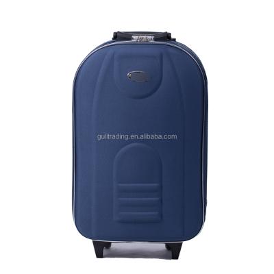 China Soft polyester luggage set/600d polyester eva luggage trolley bag/900d polyester trolley case for sale