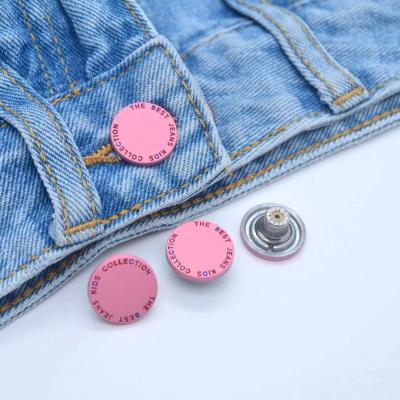 China Metal Washable High Quality Copper Rivet Buttons Custom Brand Logo Jeans Button for sale