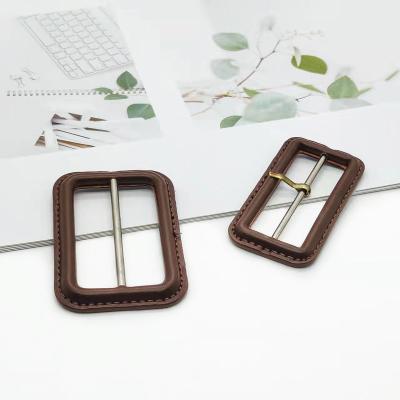 China Hot Selling Plastic Plastic Three - Sliding Sliding Rectangular Square Regulator Strap Square Attaching Leather Woven Buckle for sale