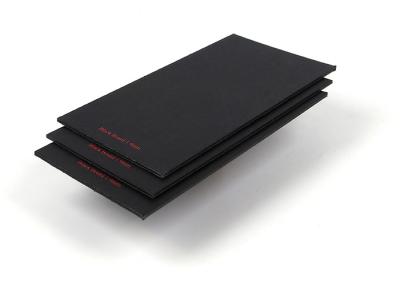 China Recycled or Virgin Pulp Laminated Paperboard Thick Stiffness Full Black Board for sale