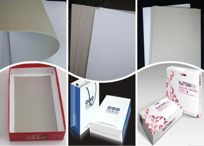 China 400Gsm 0.5mm Coated Duplex Board Paper Grey Back for Folding Box for sale