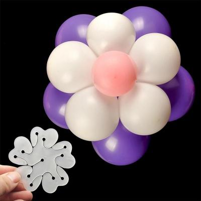 China Plastic Balloon Plum Blossom Clip Flower Clip For Party Supplies Flower Balloon Clip for sale