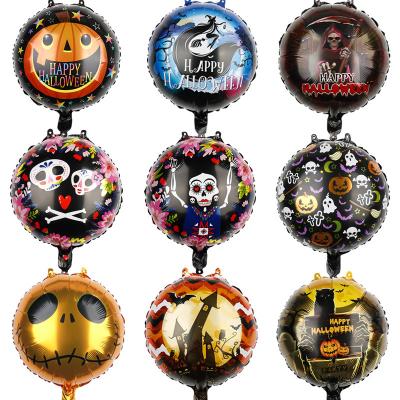 China Foil Skeleton 18inch Halloween Balloon Pumpkin Balloon Bat Ghost Balloon For Halloween Party Supplies for sale