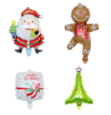 China Foil Mini Gingerbread Foil Balloon Christmas Tree Christmas Balloon For Merry Christmas Decoration Xmas Gift for sale