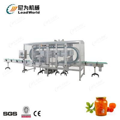 China Automatic automatic glass production stainless steel pot iron cans tomato sauce vegetable food production canning line for sale