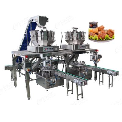 China High Efficiency Easy Operate Canned Luncheon Meat Beef Canning Machine Can Chicken Meat Product Line for sale